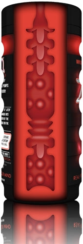 ZOLO Fire Cup Stroker featuring a textured design for enhanced stimulation and heat-enhanced sensations.