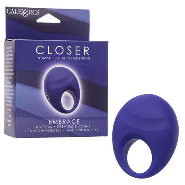 Closer Intimate Rechargeable Ring Embrace - Purple-1