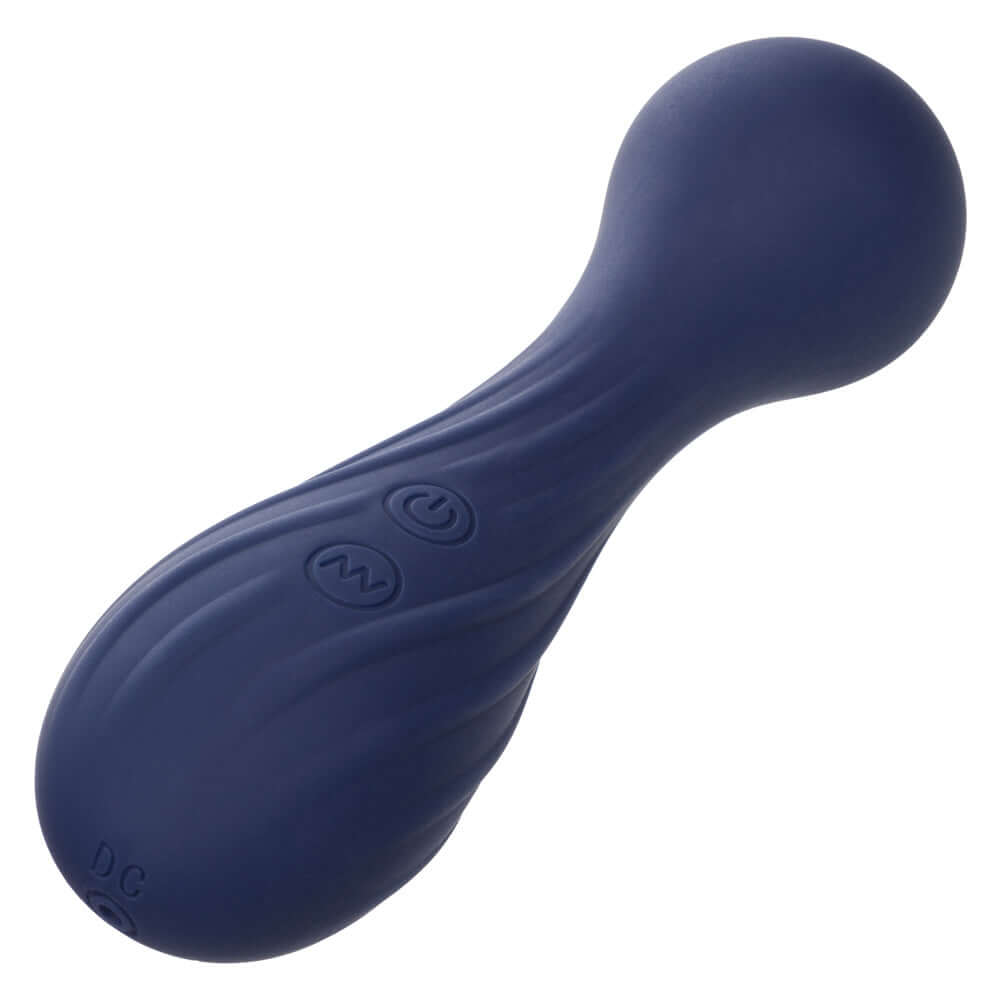 Charisma Temptation Compact Wand Massager in Blue with body-safe Silicone for ultimate comfort and pleasure.