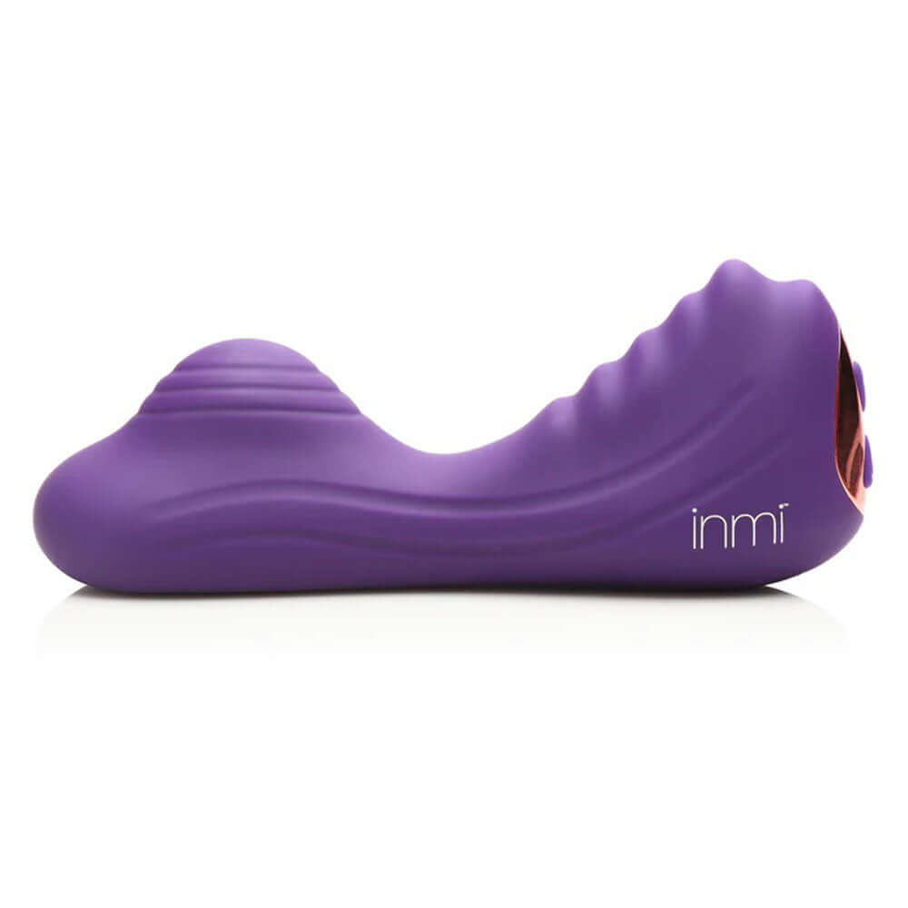 Vibrating Silicone Grinder Purple, a compact hands-free pleasure device designed for powerful stimulation.