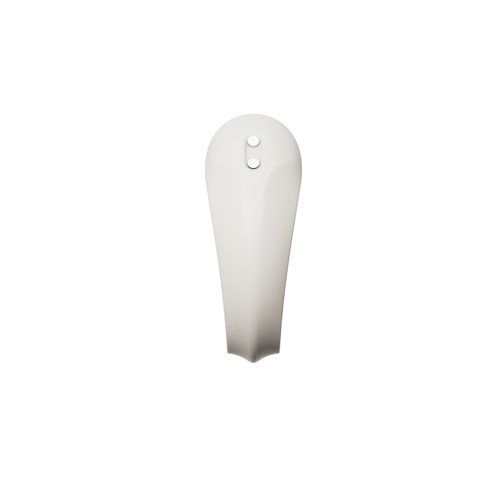 ZALO Apis Vibrating Couples Ring Ivory White showing sleek design and body-safe material.