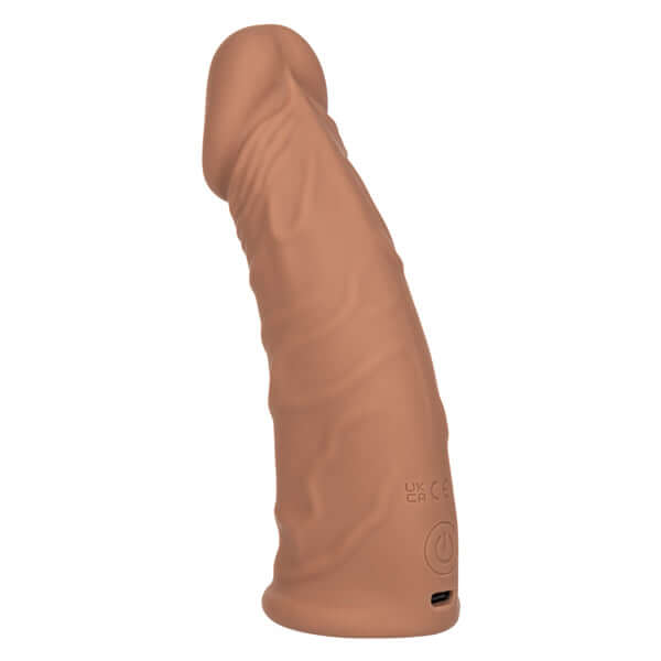 Performance Maxx Rechargeable Vibrating Extension 7" - Brown-2