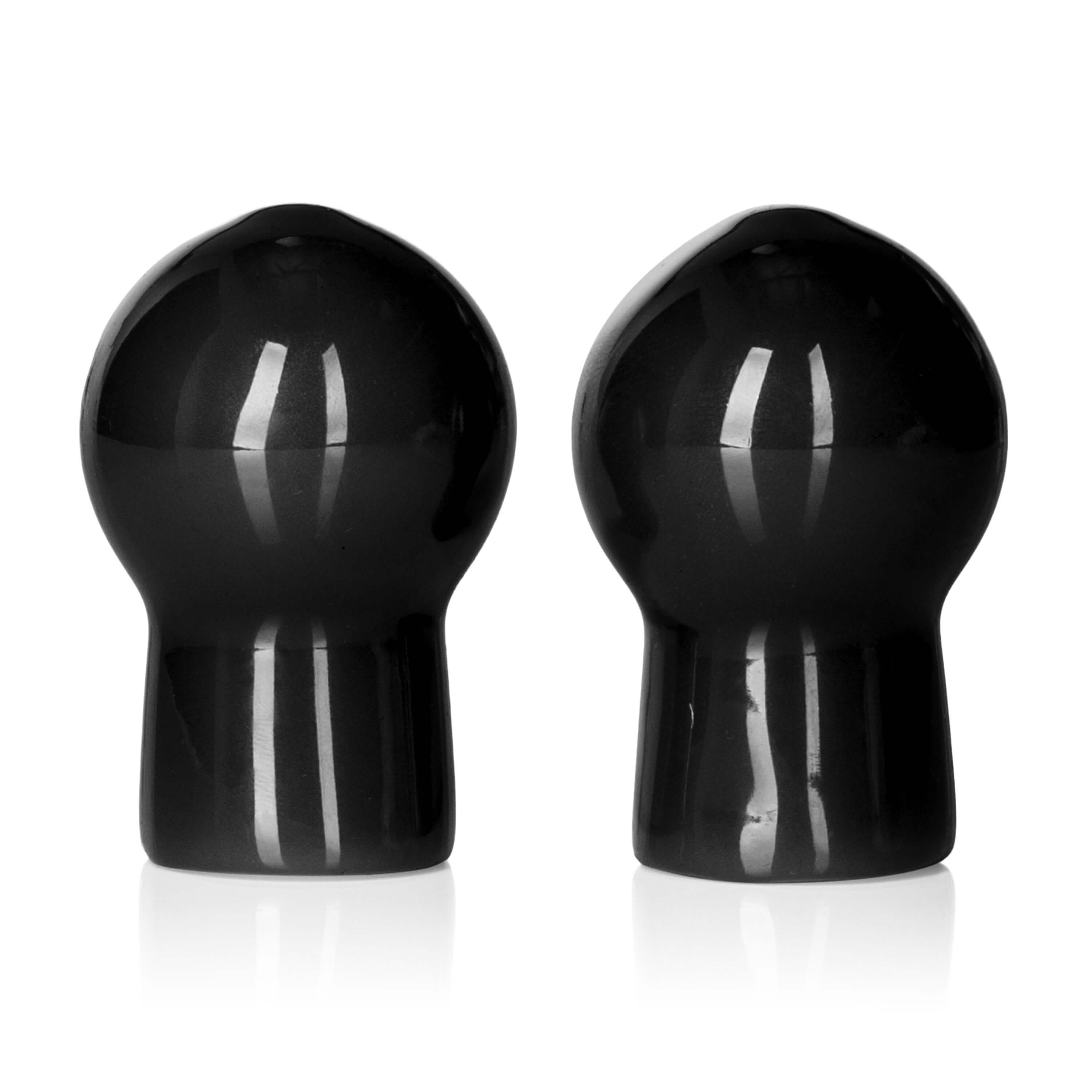 Nipple Play Advanced Nipple Suckers Black, soft body-safe nipple enhancers for controlled suction and heightened sensitivity.