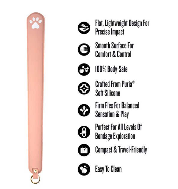 Temptasia Ardor Slapper Pink features a lightweight design, durable silicone, and is perfect for bondage exploration.