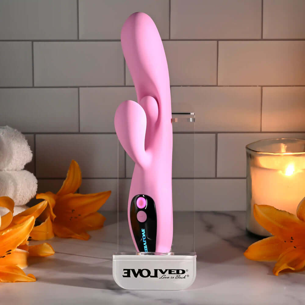 Push the Button G-Spot Clitoral Stimulation - Pink-3