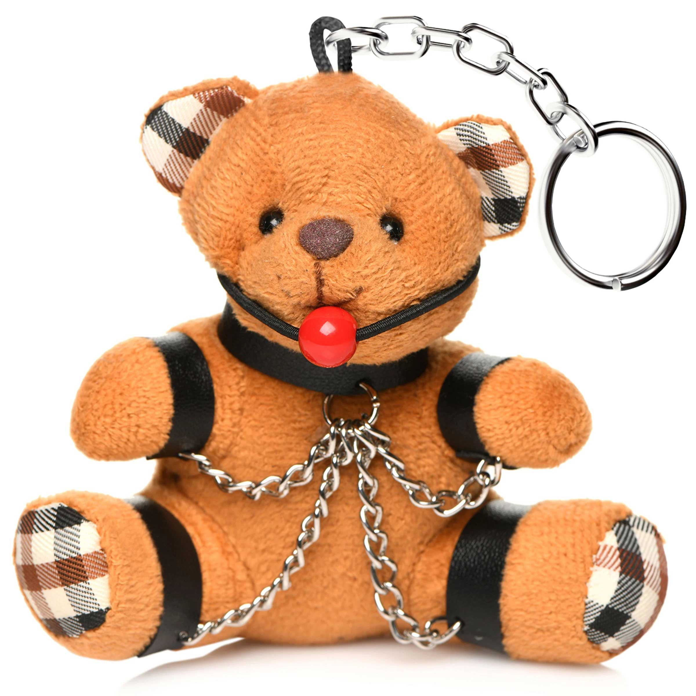 Gagged Teddy Bear Keychain-6