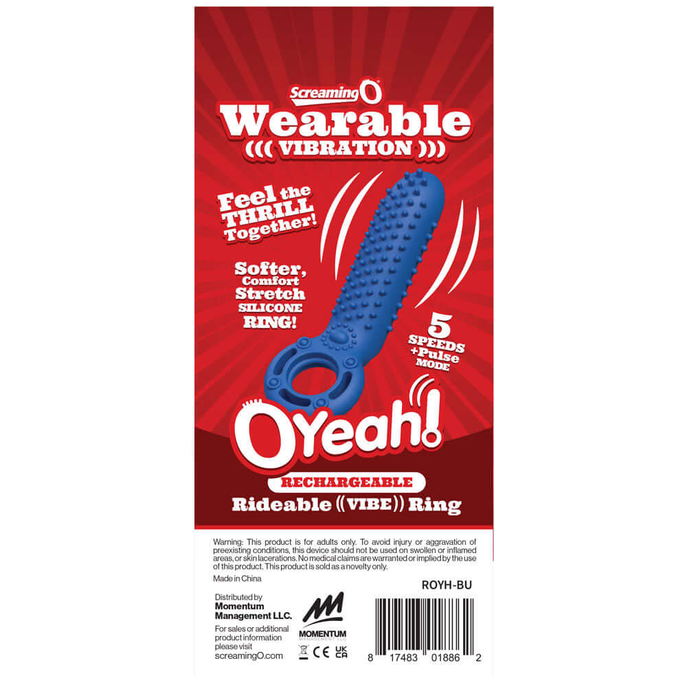 Rechargeable O Yeah Silicone - Blue-1