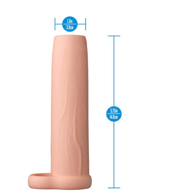 Performance 5.75 Inch Enhancement Penis Sleeve Beige with dimensions 5.75in height and 1.5in width for added comfort.