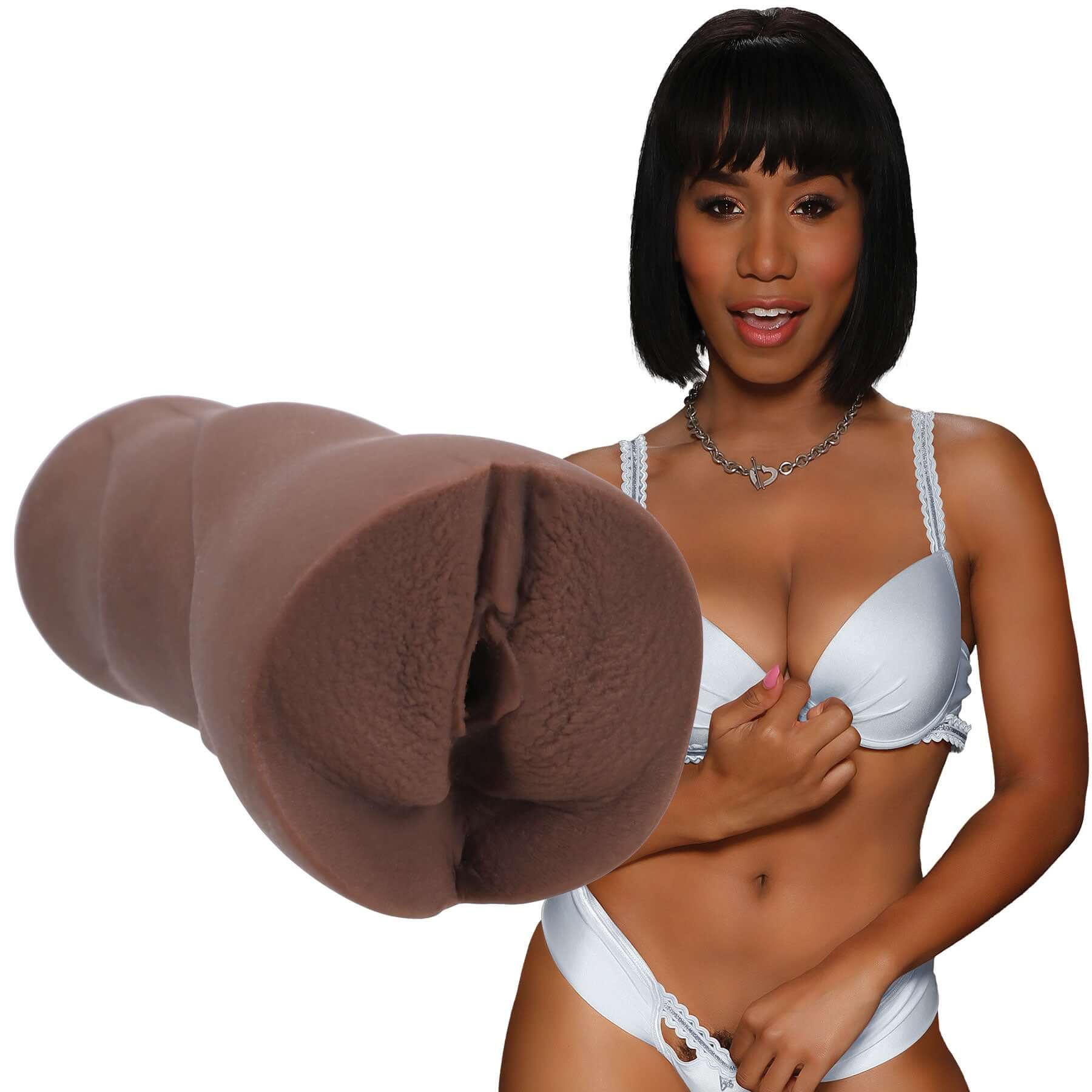 Signatures Strokers Jenna Foxx Ultraskyn Pocker Pussy, realistic stroker designed for an intimate experience.