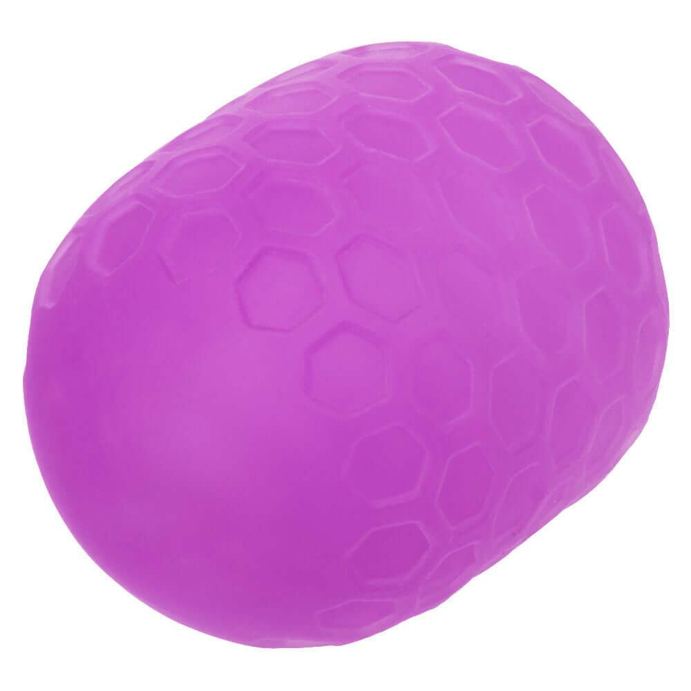 Pop Sock Textured Stroker Purple showing its unique honeycomb texture and vibrant color, designed for maximum pleasure.