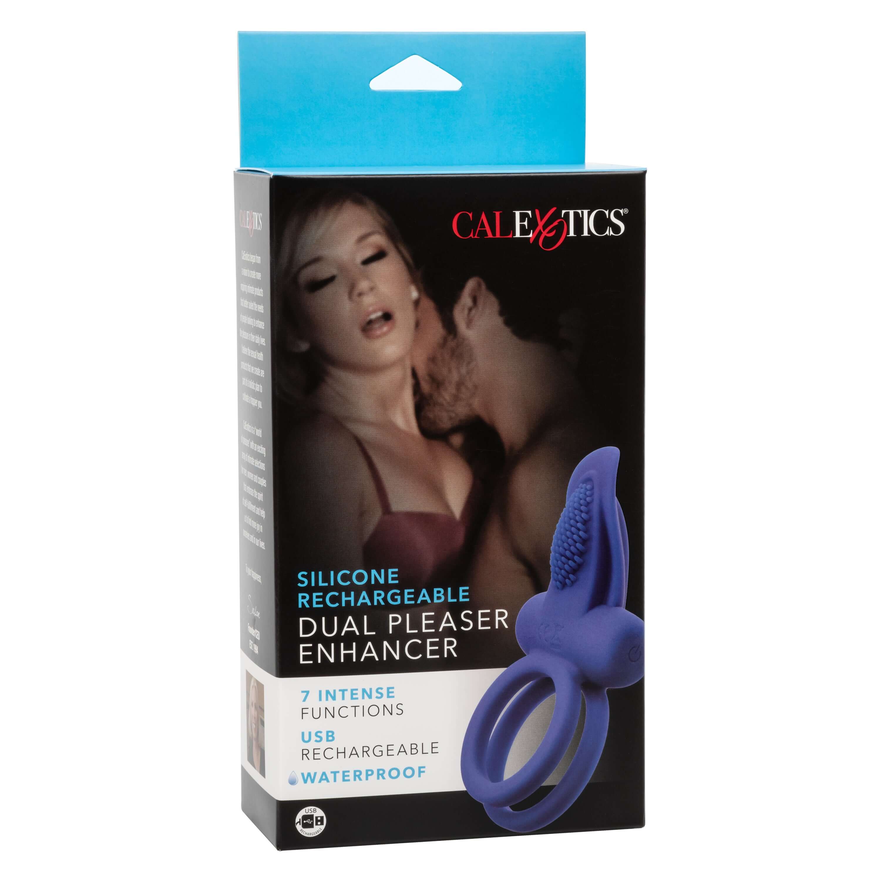Silicone Rechargeable Dual Pleaser Enhancer-1