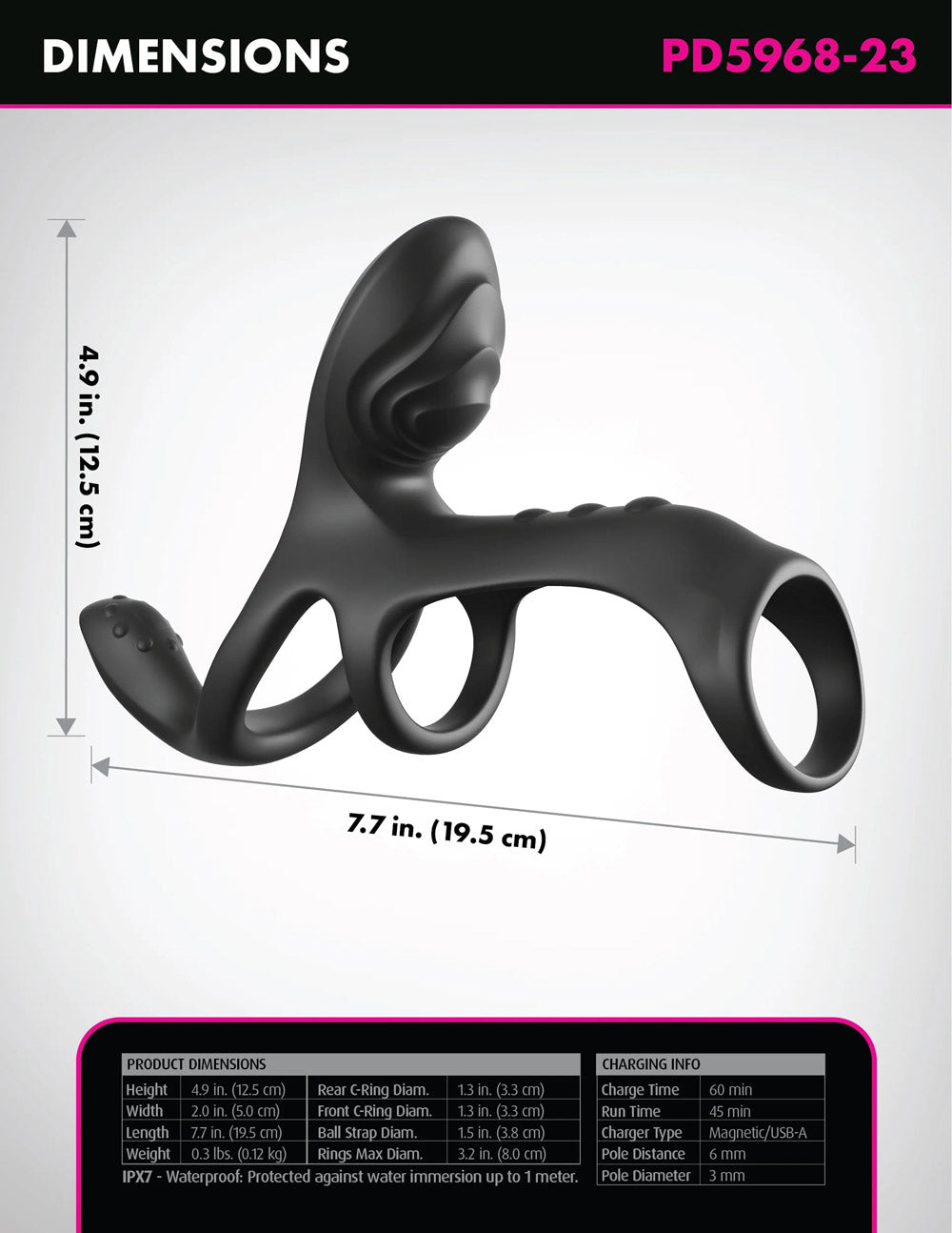 Fantasy C-Ringz Ultimate Couples Cage Max - Black-2