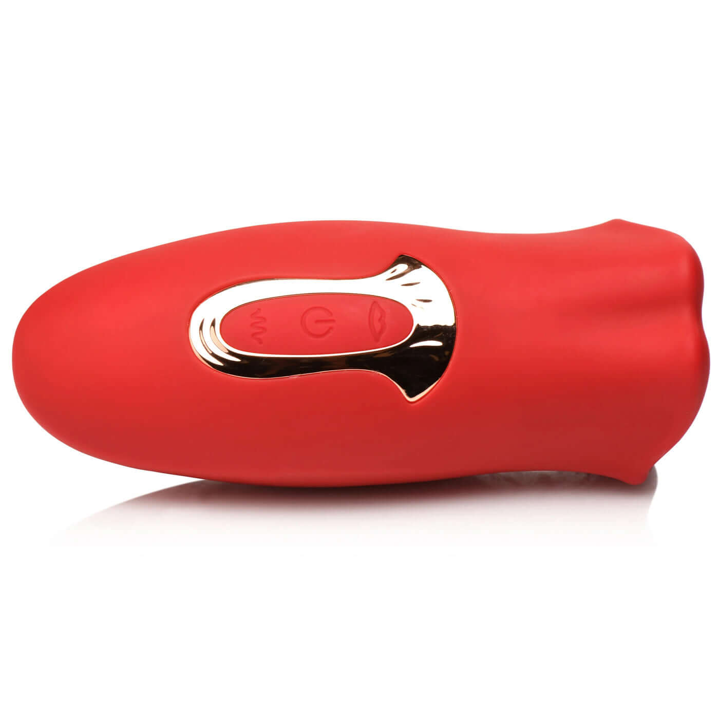 Lickgasm Kiss and Tell Mini Vibrating Clitoral Stimulator in Red with 3 speeds and 7 vibration patterns for pleasure and satisfaction