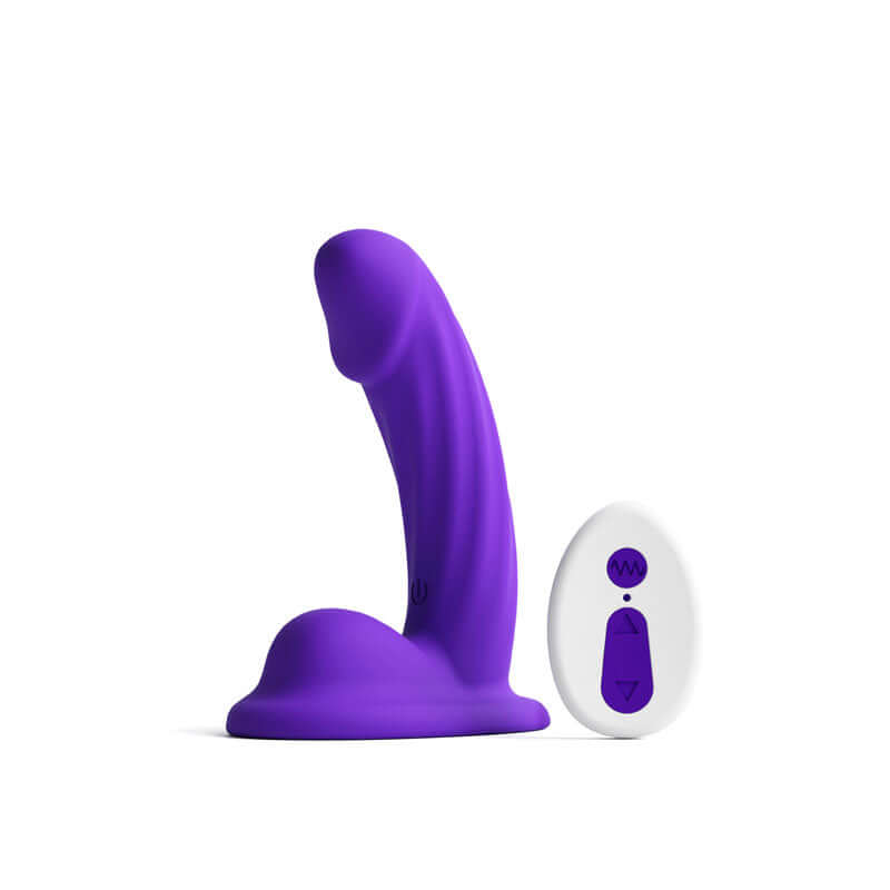 Colours Curve Vibrating 5&quot; Dildo - Purple-2