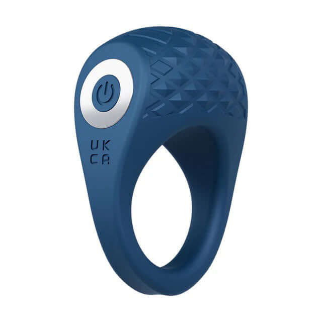 Performance Plus Flex Pro Ring Blue, a textured vibrating cock ring for enhanced pleasure and performance.