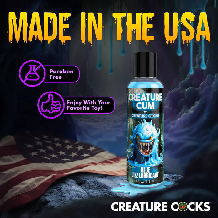 Creature Cum Blue Water-Based Lubricant 4oz-2