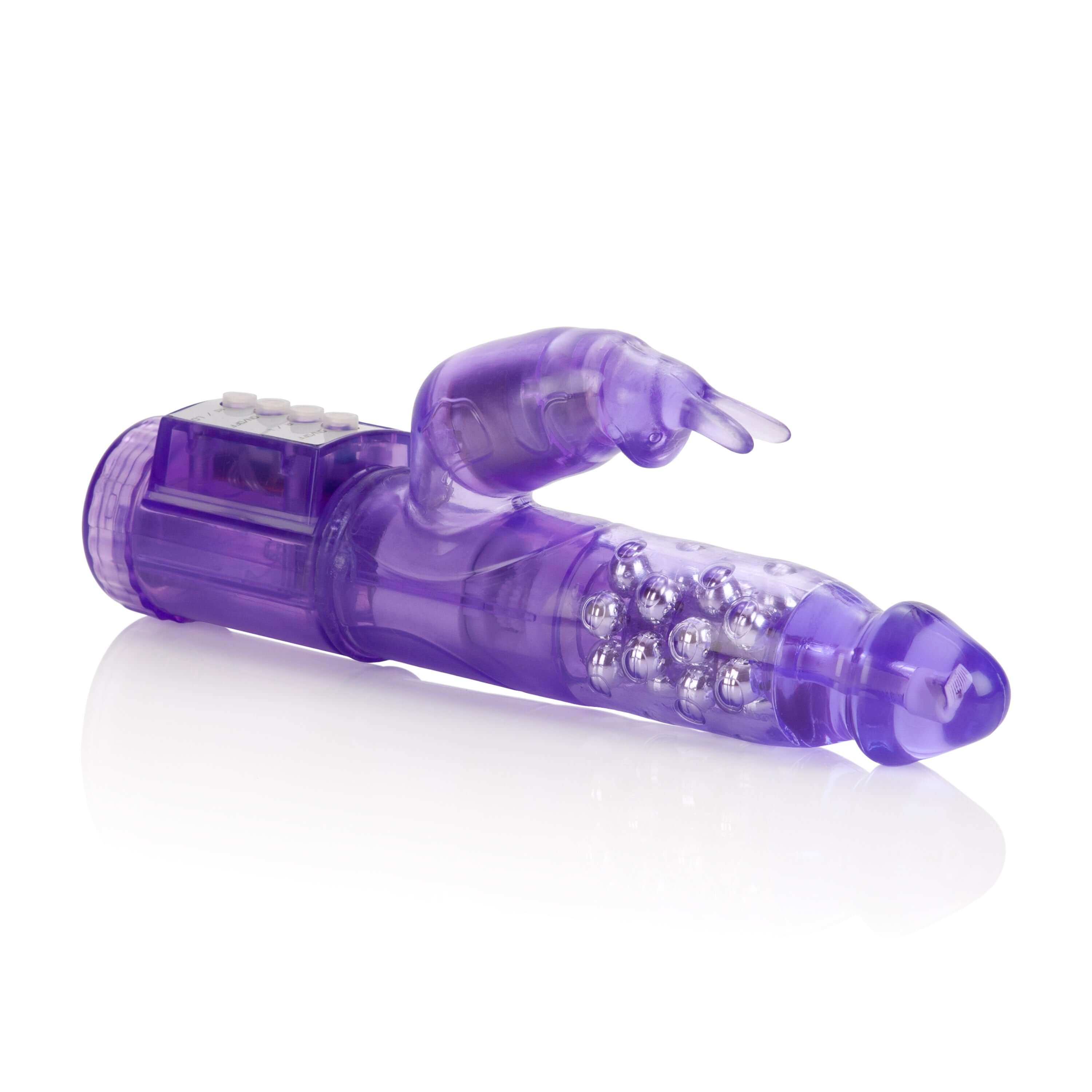 My First Jack Rabbit Vibrator Purple, a dual stimulation rabbit vibrator designed for beginners.
