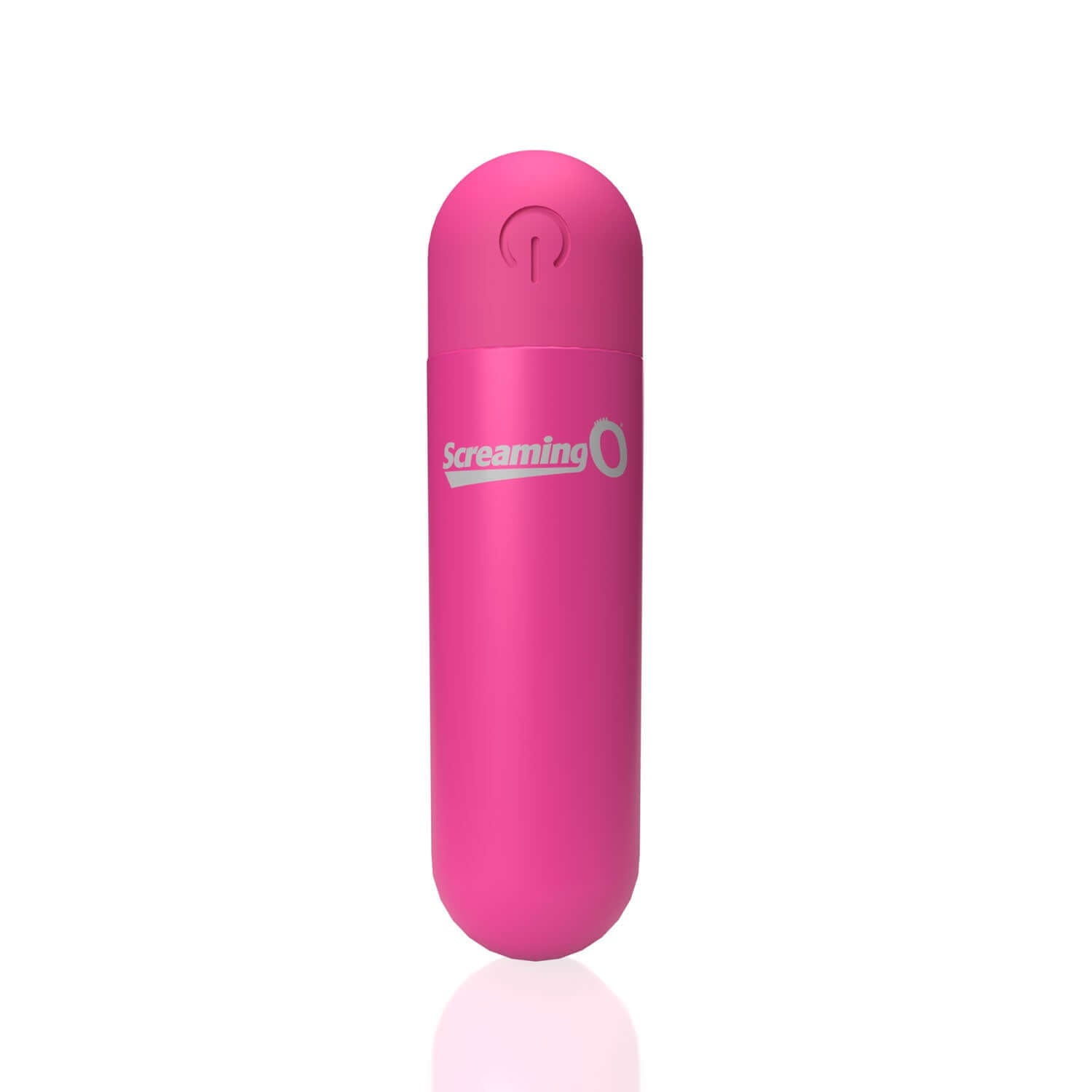 Pink Screaming O Soft Touch Rechargeable Bullet with silky coating and six functions for customizable pleasure.