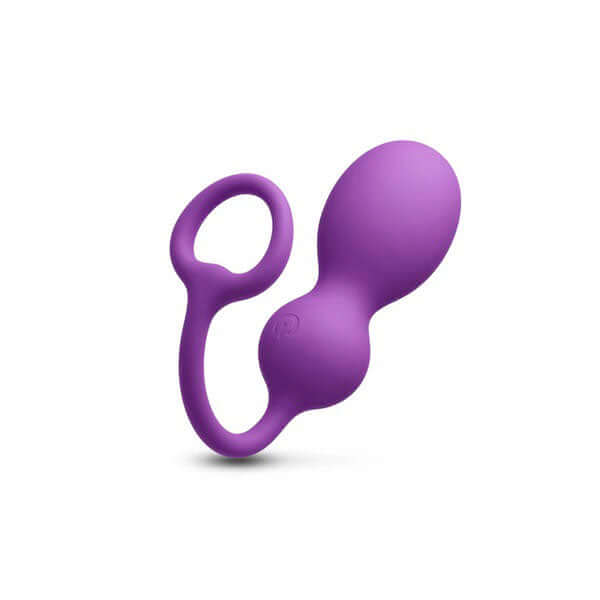 Techno Bop Rechargeable App Compatible Vibrator Purple on a white background, designed for self-care and pleasure.