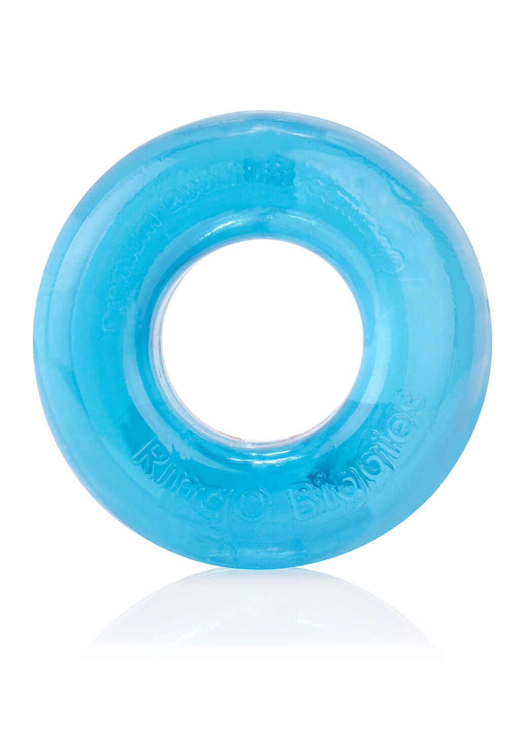 Blue Screaming O RingO Biggies made of SEBS material, reusable and waterproof, part of the 36 count candy bowl assortment.