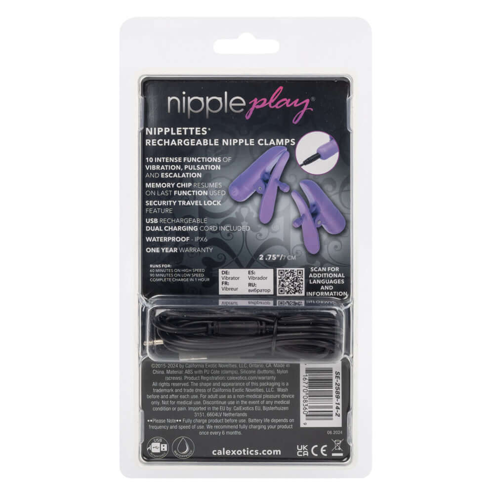 Nipple Play - Nipplettes - Purple Rechargeable-3