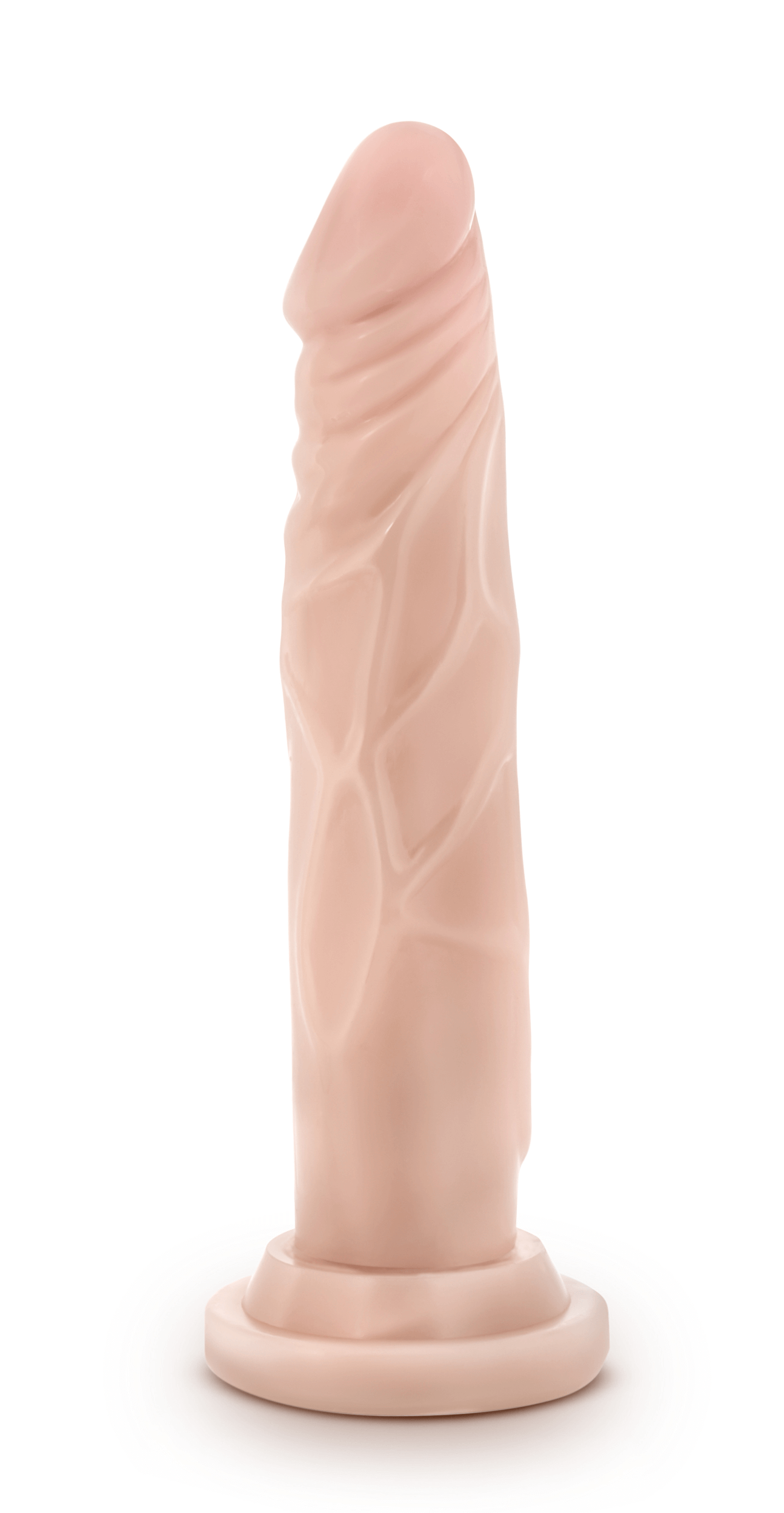 Dr. Skin Silicone - Dr. Carter - 7 Inch Dong With Suction Cup - Vanilla-5