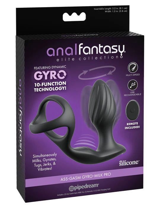 Anal Ass-Gasm Gyro-Milk Pro - Black-0