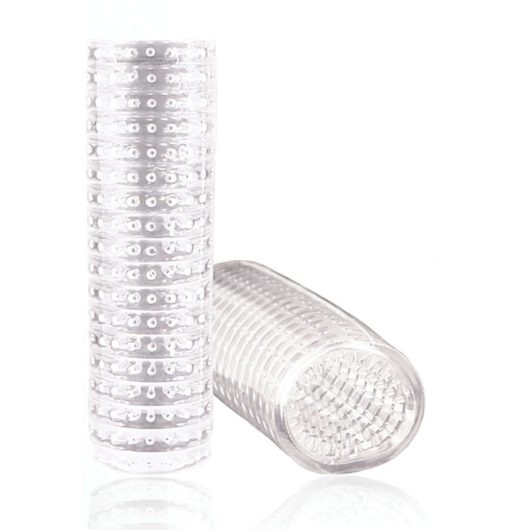 M for Men Stroke Sleeve Clear for enhanced sensation and stimulation in transparent masturbation sleeve.