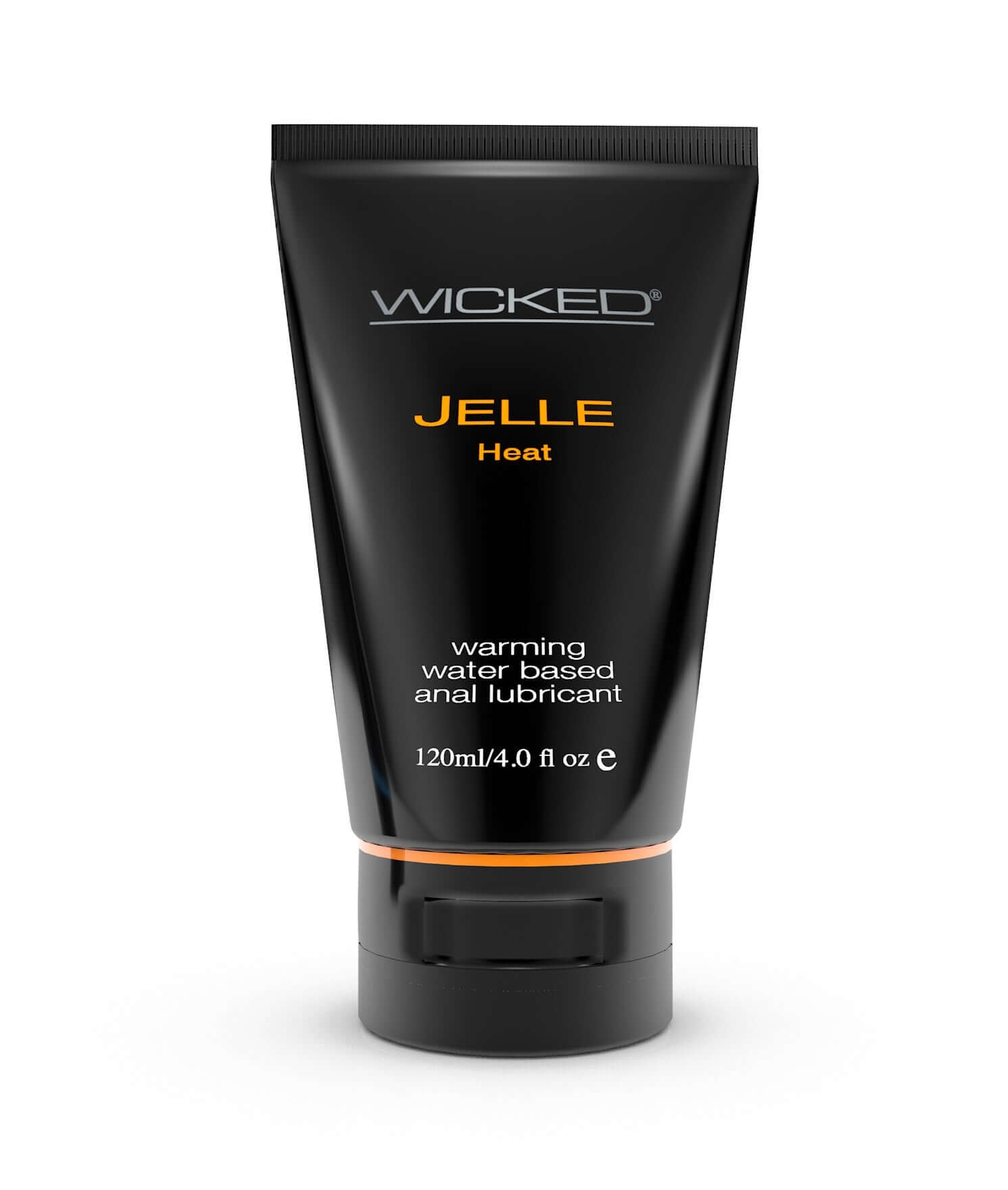 Wicked Jelle Heat Warming Anal Gel Lubricant 4 Oz, water-based anal lubricant, enhanced comfort and arousal.