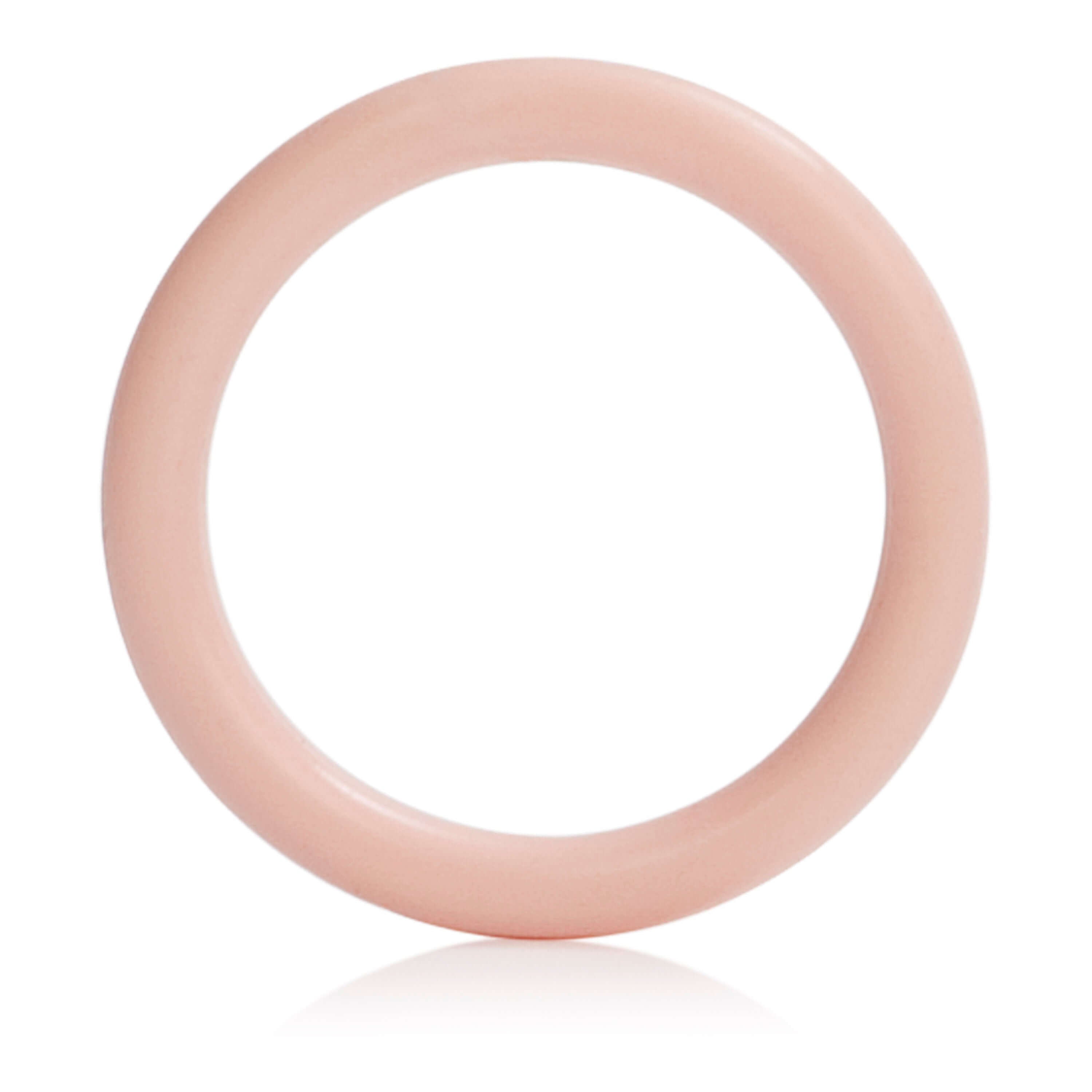 Silicone Support Rings 3 Pack Ivory - close-up of a single silicone support ring in soft ivory color.