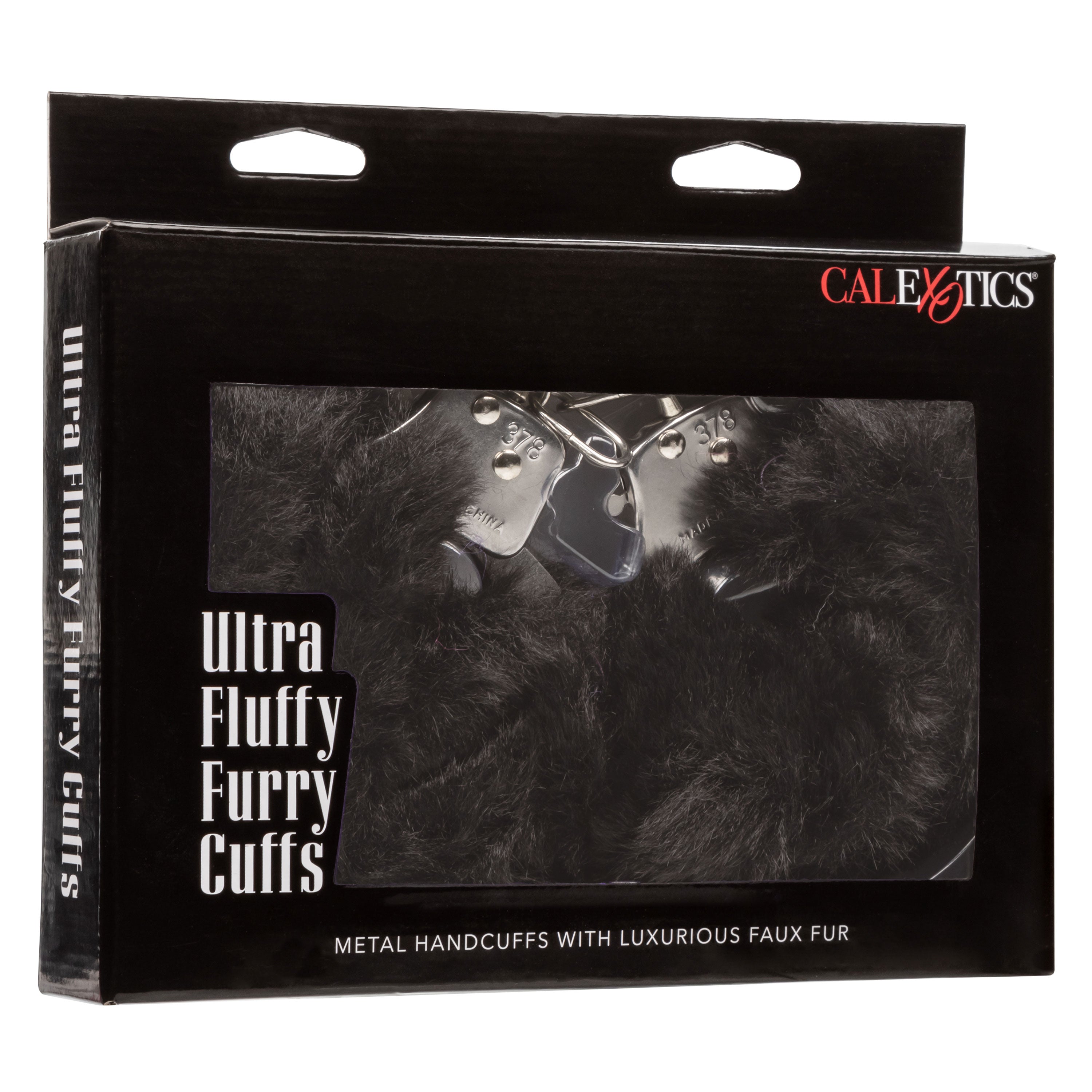 Ultra Fluffy Furry Cuffs - Black-1