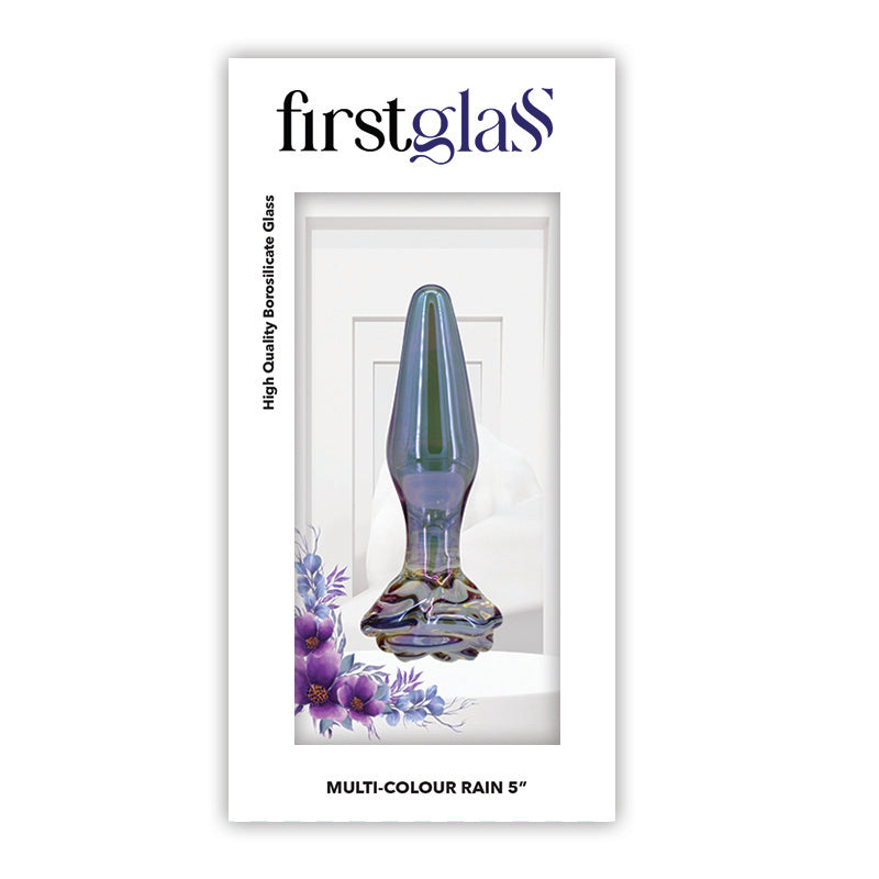 First Glass Rain Butt Plug Small