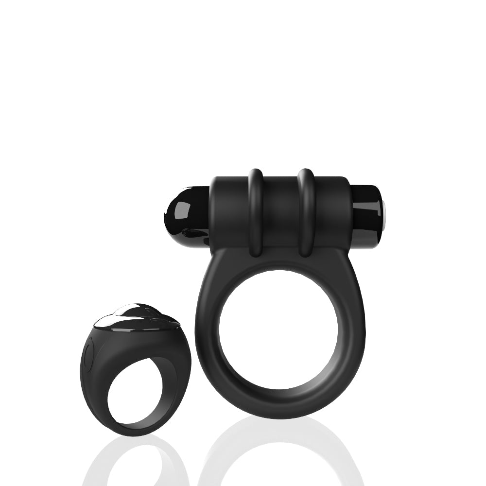 Screaming O Remote Controlled Switch Vibrating  Ring - Black-4