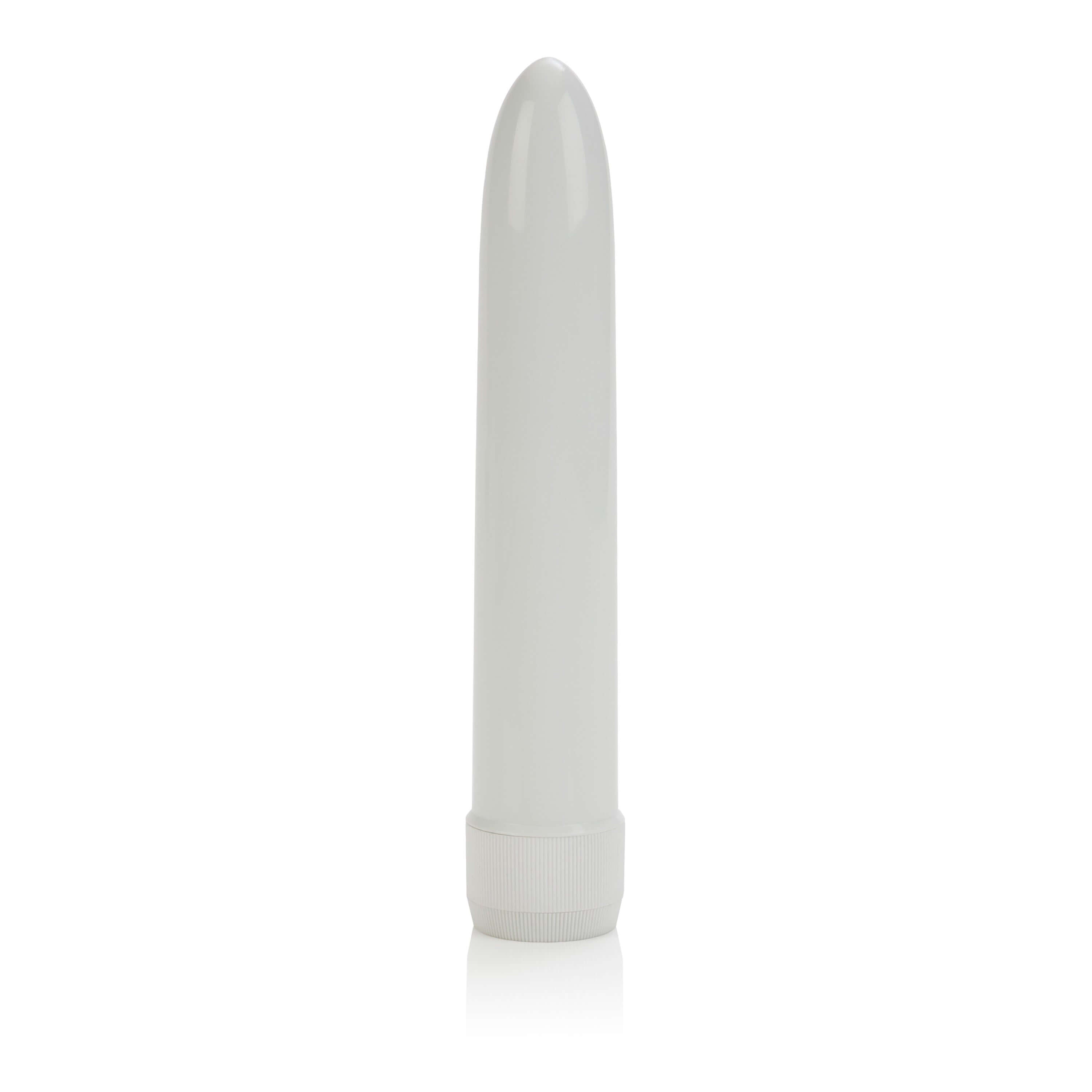 Classic Slender Power Plus Vibrator White in a sleek, slimline design, ideal for powerful, focused stimulation.