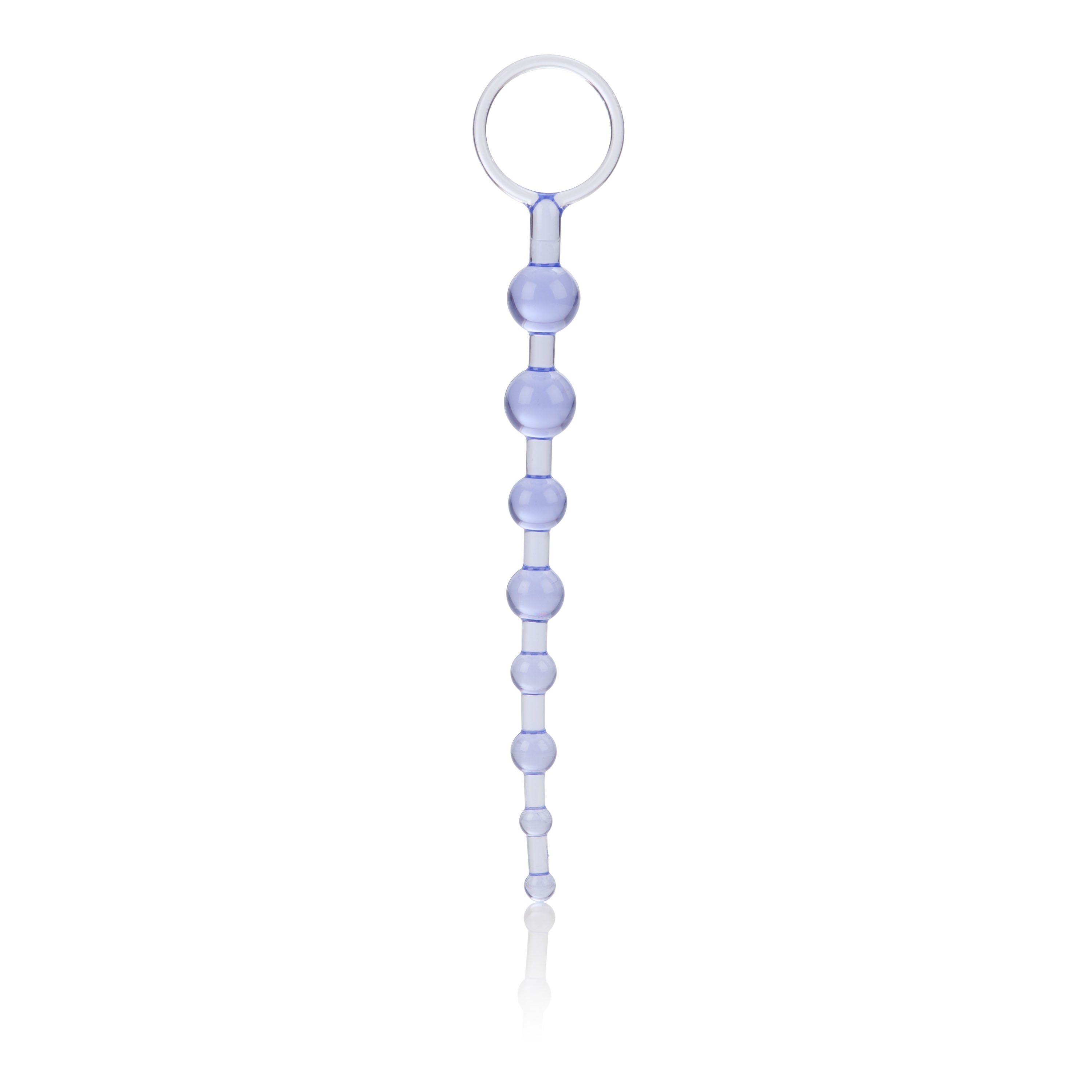 First Time Love Anal Beads Purple, designed for beginners, featuring multiple smooth beads for comfortable anal play.