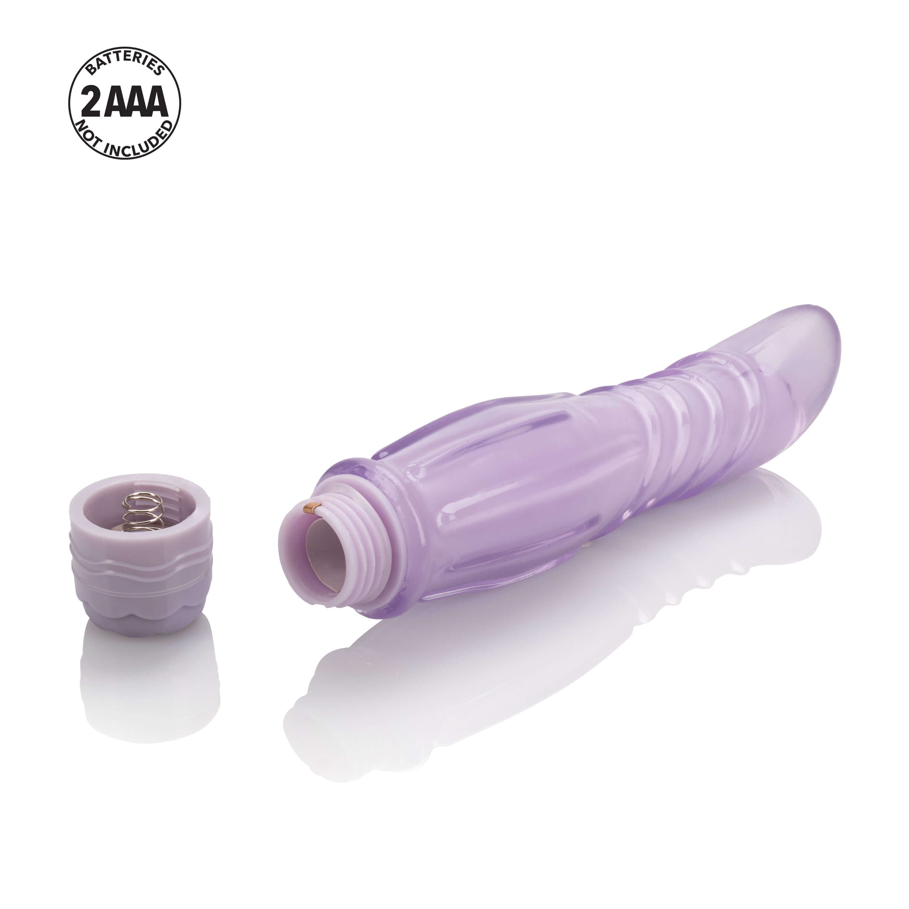 First Time Softee Pleaser Purple vibrator with removable cap, designed for gentle G-spot stimulation.