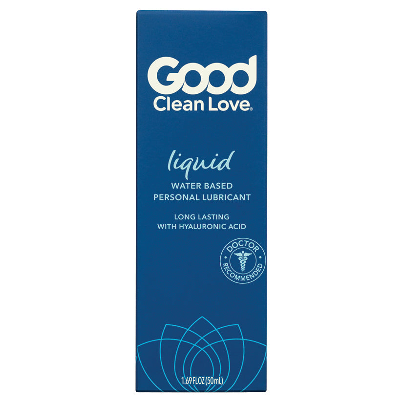 Good Clean Love Liquid Water Based Lubricant 1.69 Oz packaging showing hydrating formula.