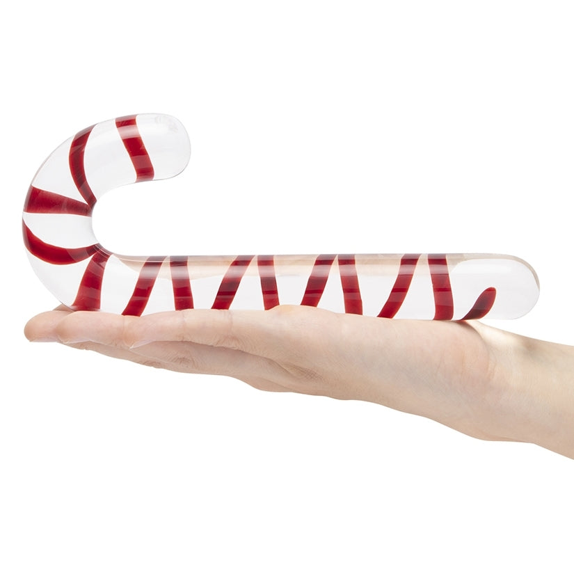 Candy Cane Dream 7.5 inches Glass Dildo