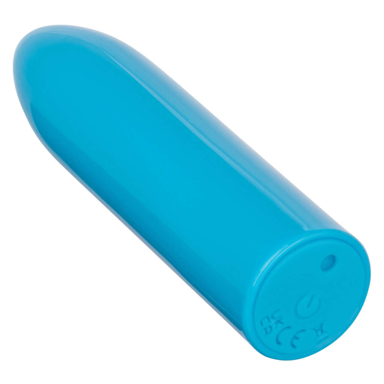 Turbo Buzz Classic Mini Bullet - Blue, compact stimulator with 10 functions of vibration, pulsation, and escalation, body-safe construction