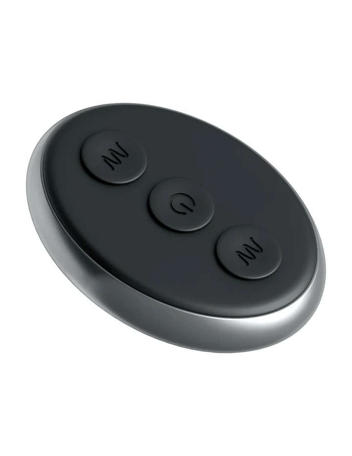Control panel for Anal Fantasy Elite Ass Gasm Intimotion Vibrator Black with three buttons for customizable settings.