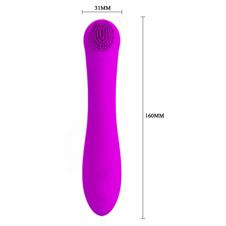 Pretty Love Len Rechargeable Wand Massager Purple dimensions 31MM x 160MM, compact and ergonomically designed for targeted stimulation.