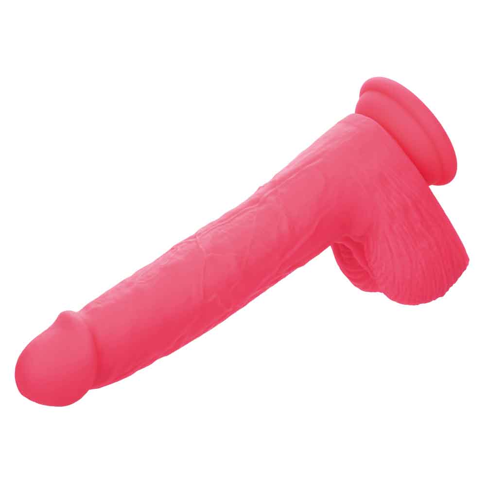 Rechargeable Rumbling and Thrusting Silicone Studs in pink with life-like design for intense sensations and dynamic thrusting action.