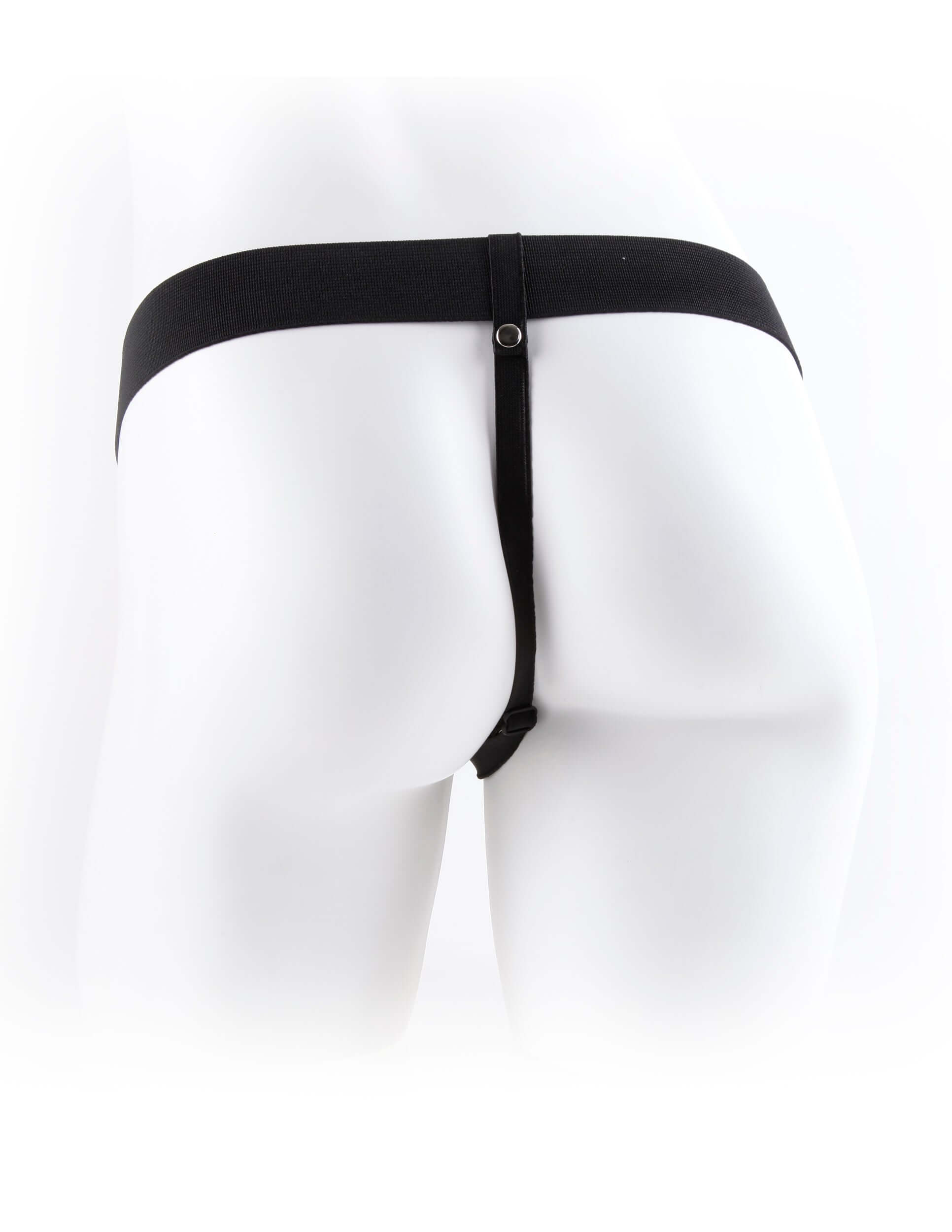 Fetish Fantasy Series 7-Inch Vibrating Hollow Strap-on With Balls - Flesh-1