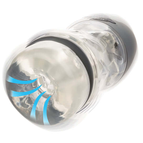 Milk Master Extreme Automatic Milker Black, a sleek device designed for advanced stimulation and control.