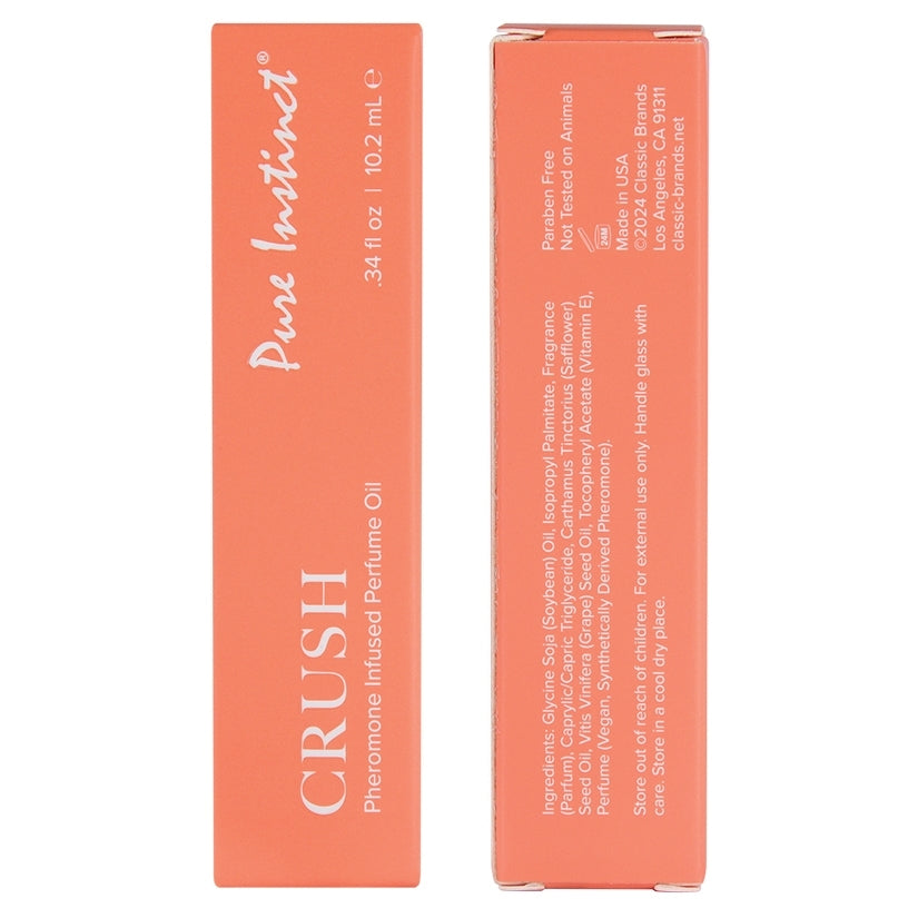 Pure Instinct Pheromone Perfume Oil Crush Roll  on 10.2 ml 0.34 ml