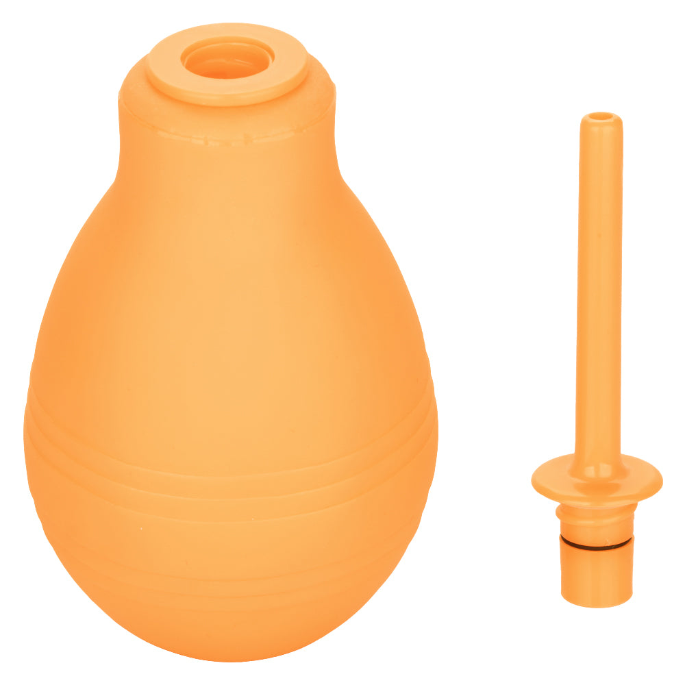 Cheeky One-Way Flow Douche Orange designed for effective cleansing and comfort, featuring a one-way valve system.