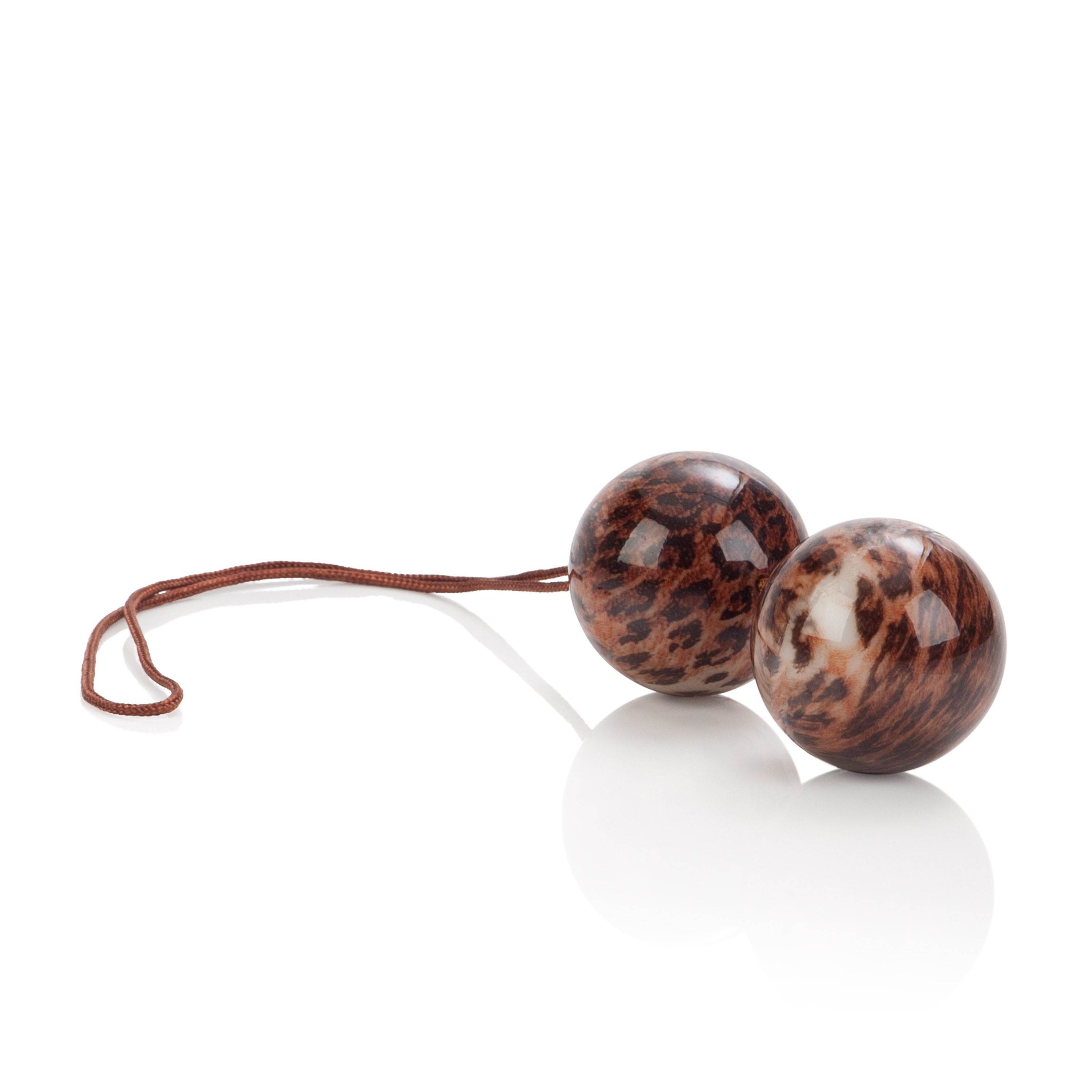 The Leopard Duo Tone Balls for pelvic floor strength and discreet internal stimulation.