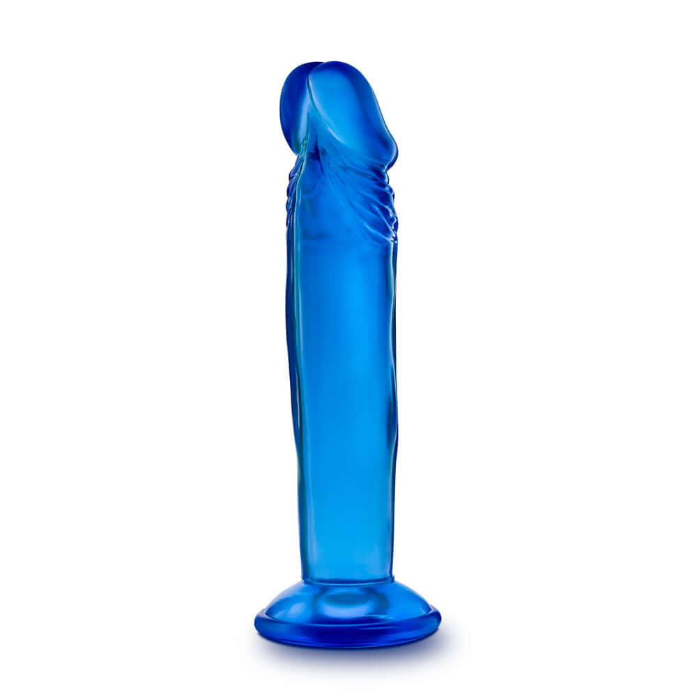 B Yours - Sweet n' Small 6 Inch Dildo With Suction Cup - Blue-3