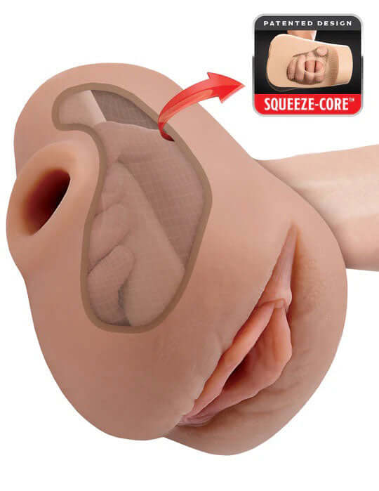 Pdx Plus Pussy Pounder Squeeze Stroker - Brown-2