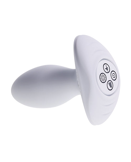 Illumination THE Plug Vibrator White with customizable LED illumination and app-enabled technology.